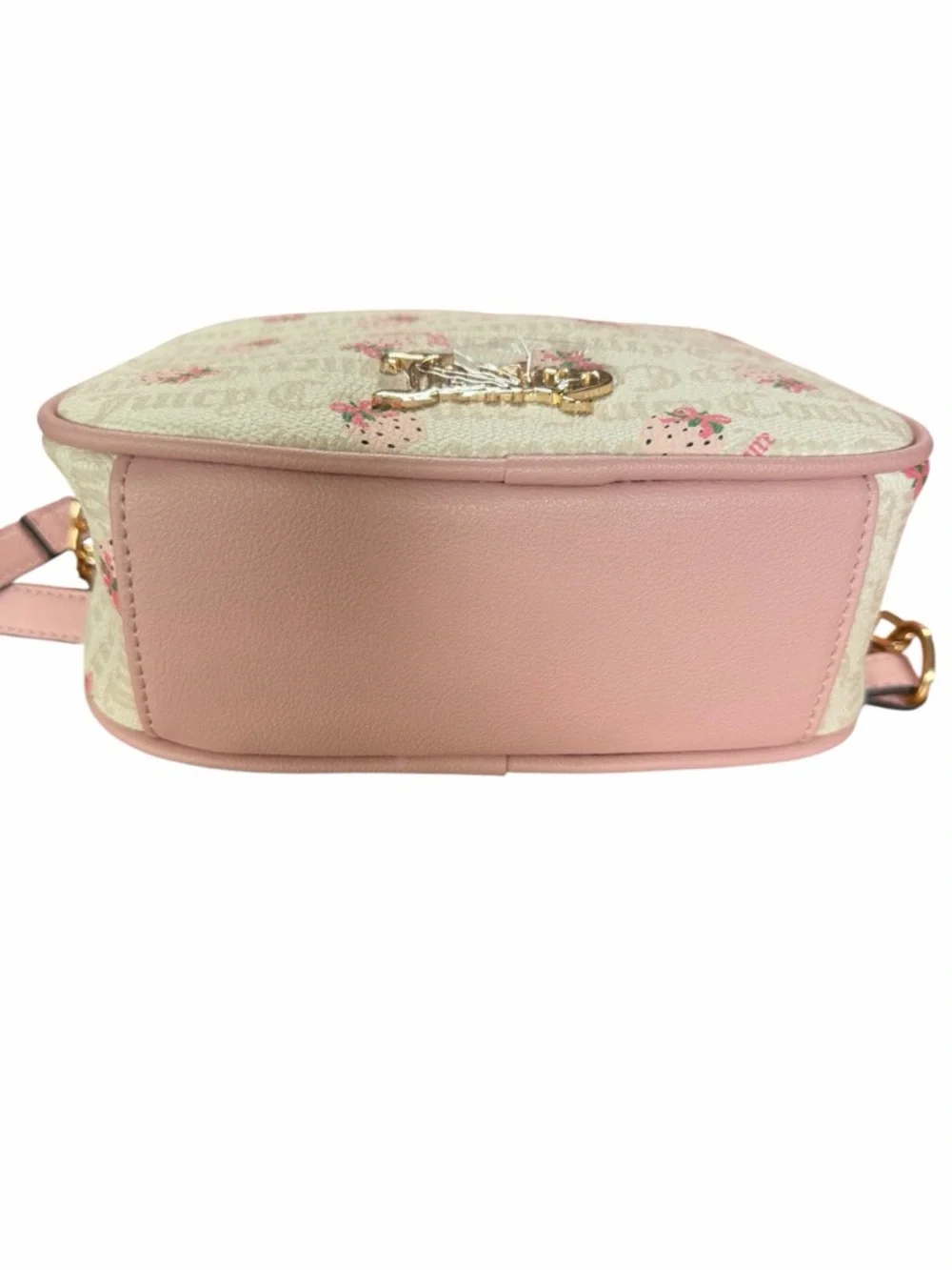NWT Juicy Couture Berry Sweet Camera Bag Crossbody White Crystal Strawberry - Picture 5 of 8